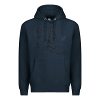 Navy middle earth map [tw] Premium Hoodie - linhVisuals
