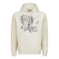 Oatmeal Heather middle earth map [tw] Premium Hoodie - linhVisuals