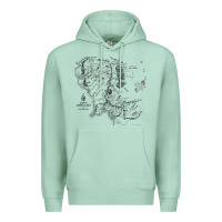 Seafoam middle earth map [tw] Premium Hoodie - linhVisuals
