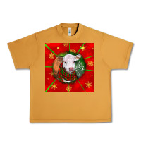 Peanut Butter christmas hereford calf Urban Heavy Tee - LillyAllenDesigns