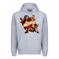 Heather Grey league of legends teemo Premium Hoodie - linhVisuals