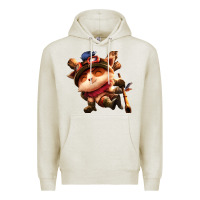 Oatmeal Heather league of legends teemo Premium Hoodie - linhVisuals