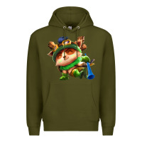 Army Green league of legends teemo Premium Hoodie - linhVisuals