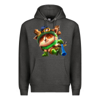 Charcoal Heather league of legends teemo Premium Hoodie - linhVisuals