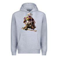 Heather Grey league of legends teemo Premium Hoodie - linhVisuals