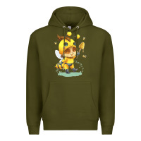 Army Green league of legends beemo Premium Hoodie - linhVisuals