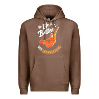 Chestnut snowboard t  shirt snowboarding i snowboarder i winter sports t  shirt Premium Hoodie - linhVisuals