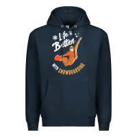 Navy snowboard t  shirt snowboarding i snowboarder i winter sports t  shirt Premium Hoodie - linhVisuals