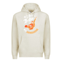 Oatmeal Heather snowboard t  shirt snowboarding i snowboarder i winter sports t  shirt Premium Hoodie - linhVisuals