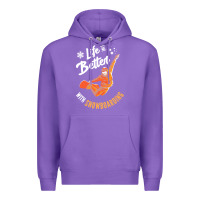 Purple snowboard t  shirt snowboarding i snowboarder i winter sports t  shirt Premium Hoodie - linhVisuals