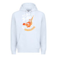 White snowboard t  shirt snowboarding i snowboarder i winter sports t  shirt Premium Hoodie - linhVisuals