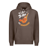 Coffee snowboard t  shirt snowboarding i snowboarder i winter sports t  shirt Premium Hoodie - linhVisuals
