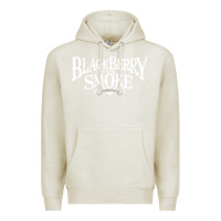 Oatmeal Heather blackberry smoke Premium Hoodie - linhVisuals