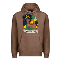 Chestnut jamaican black woman t shirt jamaica afro girl pride Premium Hoodie - linhVisuals