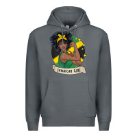 Rock jamaican black woman t shirt jamaica afro girl pride Premium Hoodie - linhVisuals