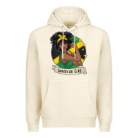 Sandshell jamaican black woman t shirt jamaica afro girl pride Premium Hoodie - linhVisuals