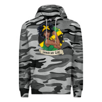 Slate Camo jamaican black woman t shirt jamaica afro girl pride Premium Hoodie - linhVisuals