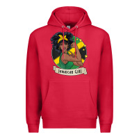 Cardinal jamaican black woman t shirt jamaica afro girl pride Premium Hoodie - linhVisuals