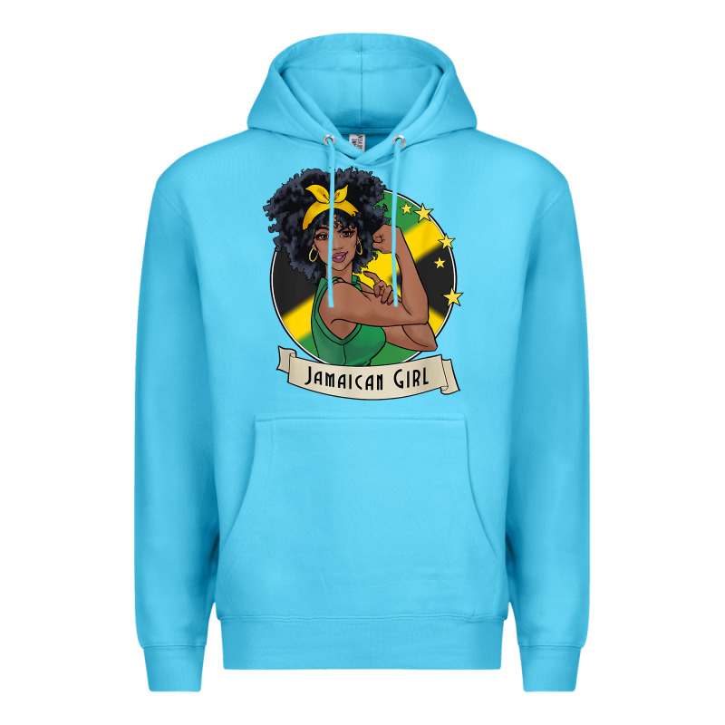 Jamaican Black Woman T Shirt Jamaica Afro Girl Pride Premium Hoodie by linhVisuals | Teevron