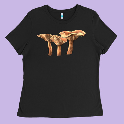 Lactarius Rufus Mushroom Ladies Tee Designed By Lillyallendesigns