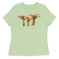 Matcha lactarius rufus mushroom Ladies Tee - LillyAllenDesigns