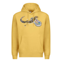 Antique Gold leopard gecko playing video game lizard & reptiles gamers t shirt Premium Hoodie - linhVisuals