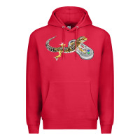 Cardinal leopard gecko playing video game lizard & reptiles gamers t shirt Premium Hoodie - linhVisuals