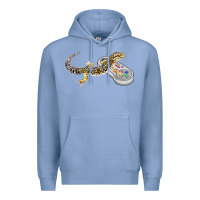Colony Blue leopard gecko playing video game lizard & reptiles gamers t shirt Premium Hoodie - linhVisuals