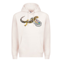 Pale Pink leopard gecko playing video game lizard & reptiles gamers t shirt Premium Hoodie - linhVisuals