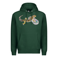 Sports Green leopard gecko playing video game lizard & reptiles gamers t shirt Premium Hoodie - linhVisuals