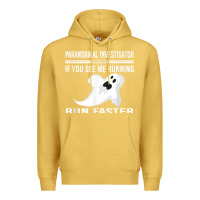 Antique Gold paranormal investigator ghost hunting t shirt Premium Hoodie - linhVisuals