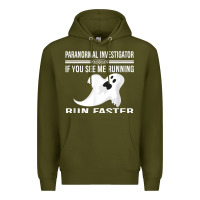 Army Green paranormal investigator ghost hunting t shirt Premium Hoodie - linhVisuals
