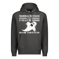Charcoal Heather paranormal investigator ghost hunting t shirt Premium Hoodie - linhVisuals