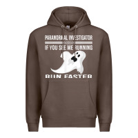 Coffee paranormal investigator ghost hunting t shirt Premium Hoodie - linhVisuals
