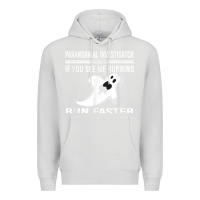 Dove Grey paranormal investigator ghost hunting t shirt Premium Hoodie - linhVisuals