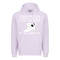 Lilac paranormal investigator ghost hunting t shirt Premium Hoodie - linhVisuals