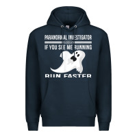 Navy paranormal investigator ghost hunting t shirt Premium Hoodie - linhVisuals