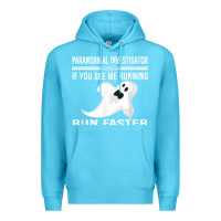 Ocean Blue paranormal investigator ghost hunting t shirt Premium Hoodie - linhVisuals