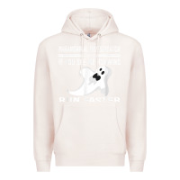 Pale Pink paranormal investigator ghost hunting t shirt Premium Hoodie - linhVisuals