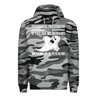 Slate Camo paranormal investigator ghost hunting t shirt Premium Hoodie - linhVisuals