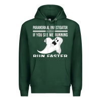 Sports Green paranormal investigator ghost hunting t shirt Premium Hoodie - linhVisuals