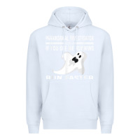 White paranormal investigator ghost hunting t shirt Premium Hoodie - linhVisuals