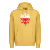 Antique Gold polish eagle  polish pride  polish flag  polish t shirt Premium Hoodie - linhVisuals