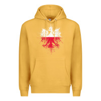 Mustard polish eagle  polish pride  polish flag  polish t shirt Premium Hoodie - linhVisuals