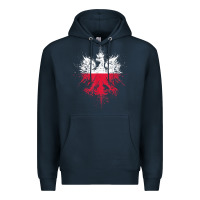 Navy polish eagle  polish pride  polish flag  polish t shirt Premium Hoodie - linhVisuals