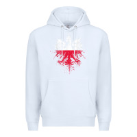 White polish eagle  polish pride  polish flag  polish t shirt Premium Hoodie - linhVisuals