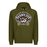 Army Green sport american Premium Hoodie - linhVisuals