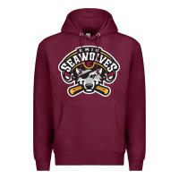 Burgundy sport american Premium Hoodie - linhVisuals