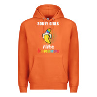 Carrot mens sorry girl i like bananas funny lgbt gay pride tshirt gifts Premium Hoodie - linhVisuals