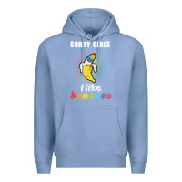 Colony Blue mens sorry girl i like bananas funny lgbt gay pride tshirt gifts Premium Hoodie - linhVisuals